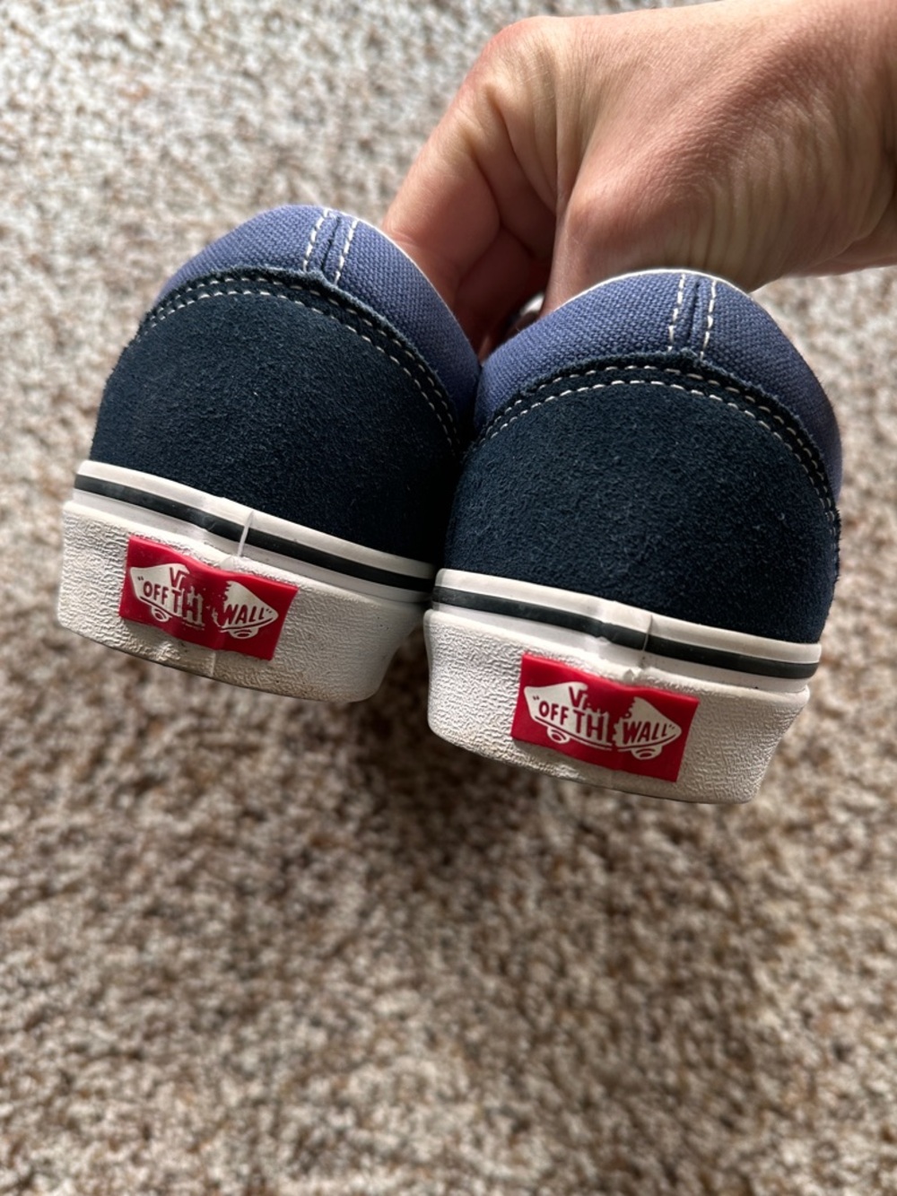 Blue Velcro vans size 7 - Picture 7 of 7